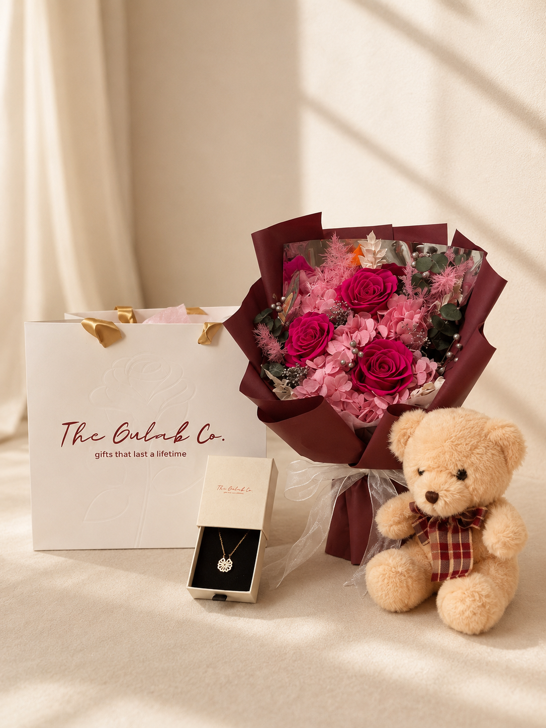Roses and Teddy Bundle 1